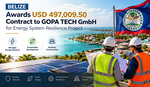 Belize Awards USD 497,009.50 Contract to GOPA TECH GmbH for Energy System Resilience Project